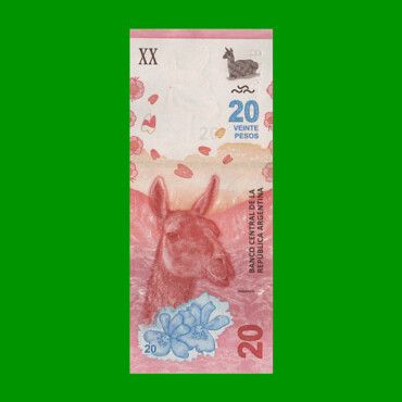 PESOS 3er DISEÑO $20,00, BOT 5002, AÑO 2017, ESTADO EXCELENTE+ .-