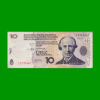 BONO NACIONAL $ 10,00, EC 204 , AÑO 2001, ESTADO BUENO.-