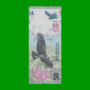 PESOS 3er DISEÑO $50,00, BOT 5201, AÑO 2018, ESTADO EXCELENTE+.-