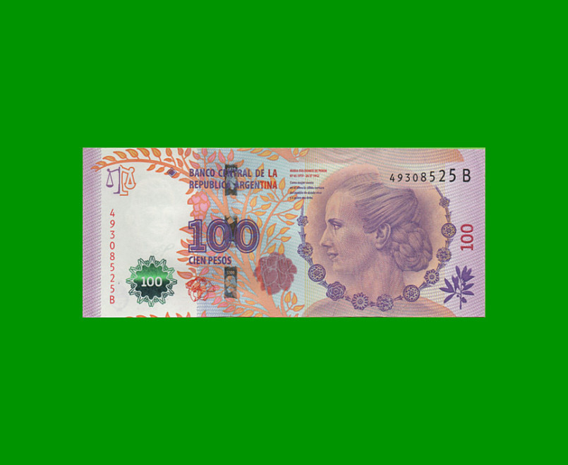 PESOS 3er DISEÑO $100,00, BOT 4301a, AÑO 2013, ESTADO EXCELENTE.-