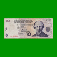 BONO NACIONAL $ 10,00, EC 205, AÑO 2001, ESTADO BUENO .-