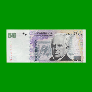 PESOS CONVERTIBLES 2do DISEÑO $50,00, BOT 3624, AÑO 2011, ESTADO EXCELENTE+.-