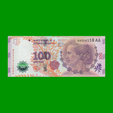 PESOS 3er DISEÑO $100,00, BOT 4334, AÑO 2016, ESTADO EXCELENTE+.-