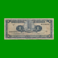 BILLETE DE NICARAGUA 1 CORDOBA, PICK 115, ESTADO BUENO .-