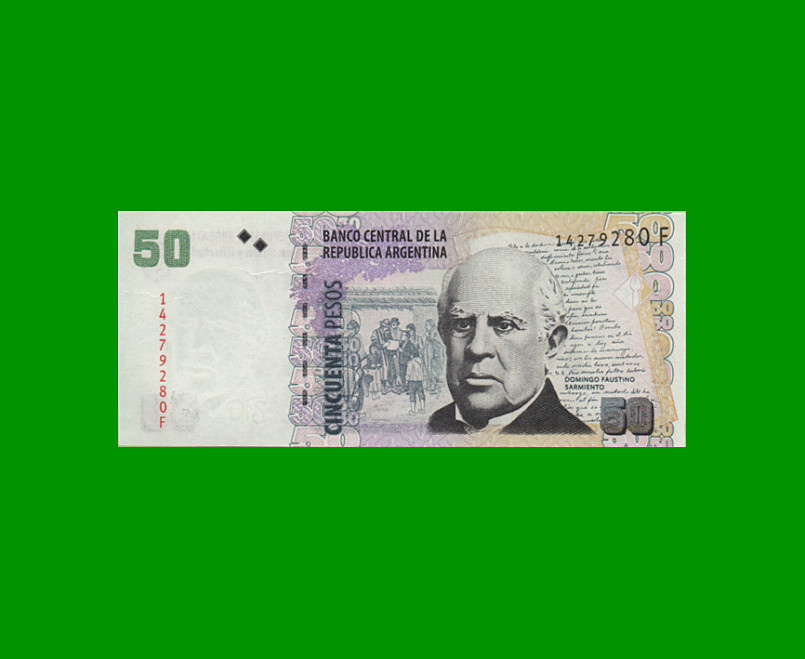 PESOS CONVERTIBLES 2do DISEÑO $50,00, BOT 3626, AÑO 2011, ESTADO SIN CIRCULAR.-