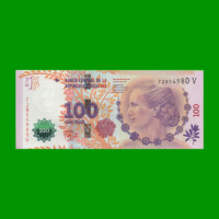 PESOS 3er DISEÑO $100,00, BOT 4328, AÑO 2015, ESTADO EXCELENTE+.-