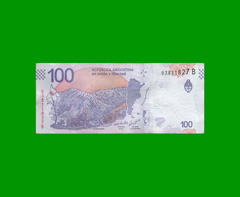 PESOS 3er DISEÑO $100,00, BOT 5403, AÑO 2019, ESTADO MUY BUENO.- - Imagen 2