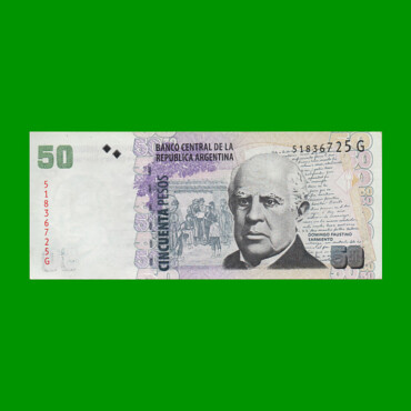 PESOS CONVERTIBLES 2do DISEÑO $50,00, BOT 3630, AÑO 2013, ESTADO EXCELENTE-.-