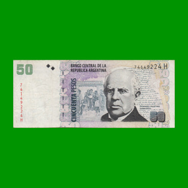 PESOS CONVERTIBLES 2do DISEÑO $50,00, BOT 3634, AÑO 2014, ESTADO MUY BUENO- .-