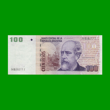 PESOS CONVERTIBLES 2do DISEÑO $100,00, BOT 3748, AÑO 2011, ESTADO SIN CIRCULAR.-