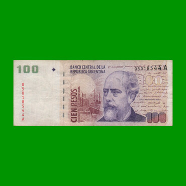 PESOS CONVERTIBLES 2do DISEÑO $100,00, BOT 3701, AÑO 1999, ESTADO  BUENO.-