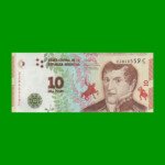 PESOS 3er DISEÑO $10,00, BOT 4003, AÑO 2016, ESTADO SIN CIRCULAR.-