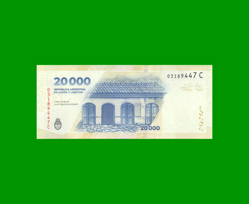 HEROÍNAS Y HÉROES DE LA PATRIA, $20.000 NUEVO DISEÑO, BOT NEW AÑO 2024, SERIE C, SIN CIRCULAR.- - Imagen 2