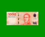 HEROÍNAS Y HÉROES DE LA PATRIA, $1.000 BOT 7014, AÑO 2023, SERIE N SIN CIRCULAR.-