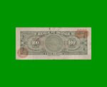 BILLETE DE MEXICO $100,00 PICK 61 i, AÑO 1972, ESTADO BUENO+ .- - Imagen 2