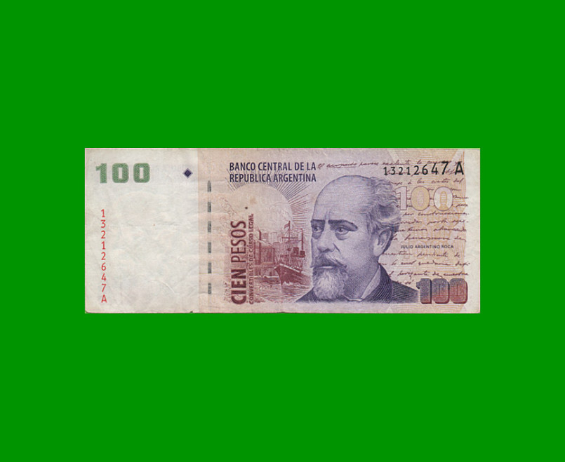 PESOS CONVERTIBLES 2do DISEÑO $100,00, BOT 3701, AÑO 1999, ESTADO MUY BUENO- .-