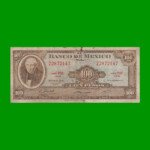 BILLETE DE MEXICO $100,00 PICK 61 i, AÑO 1972, ESTADO BUENO+ .-