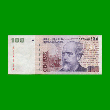 PESOS CONVERTIBLES 2do DISEÑO $100,00, BOT 3701, AÑO 1999, ESTADO MUY BUENO+ .-