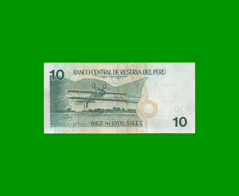 BILLETE DE PERU 10 SOLES, PICK 179, AÑO 2005, ESTADO MUY BUENO .- - Imagen 2