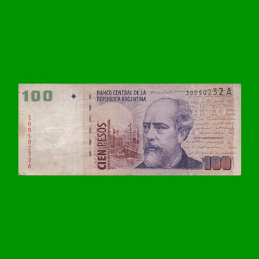PESOS CONVERTIBLES 2do DISEÑO $100,00, BOT 3702, AÑO 2000, ESTADO BUENO .-