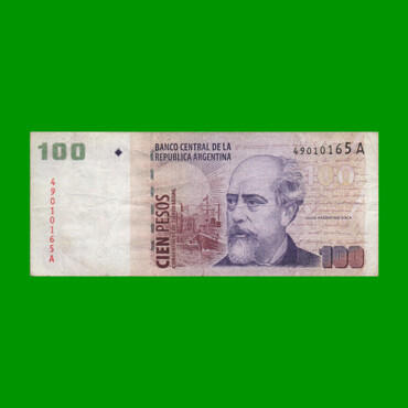 PESOS CONVERTIBLES 2do DISEÑO $100,00, BOT 3702, AÑO 2000, ESTADO BUENO+ .-