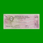 BONO DE SALTA 10,00 DE AUSTRALES, EC 064, AÑO 1988, ESTADO BUENO.-