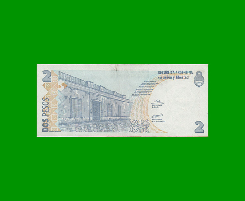 PESOS CONVERTIBLES 2do DISEÑO $2,00, BOT 3217, AÑO 2004, ESTADO EXCELENTE.- - Imagen 2