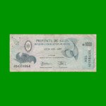 BONO DE SALTA 1.000,00 DE AUSTRALES, EC 074, AÑO 1989, ESTADO BUENO.-