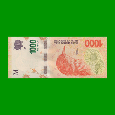 PESOS 3er DISEÑO $1.000,00, COL NEW, SERIE QA, ESTADO SIN CIRCULAR.-