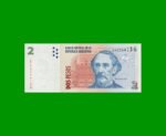 PESOS CONVERTIBLES 2do DISEÑO $2,00, BOT 3222, AÑO 2006, ESTADO SIN CIRCULAR.-