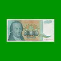 BILLETE DE YUGOSLAVIA 5.000.000 DINARA, PICK 131, AÑO 1742-1811 ESTADO EXCELENTE- .-