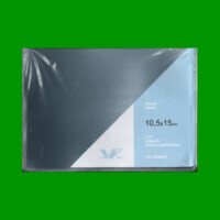 100 SOBRES PROTECTORES DE ACETATO MARCA VK, 10,50cm X 15,00cm PARA POSTALES, NUEVOS.-
