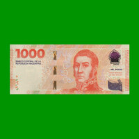 HEROÍNAS Y HÉROES DE LA PATRIA, $1.000 BOT 7007, AÑO 2023, SERIE G SIN CIRCULAR.-
