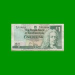 BILLETE DE ESCOCIA 1 LIBRA, PICK 351b, AÑO 1991 ESTADO BUENO+ .-
