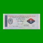 BONO DE SAN JUAN $ 1,00, EC 424, AÑO 1995, ESTADO SIN CIRCULAR.-