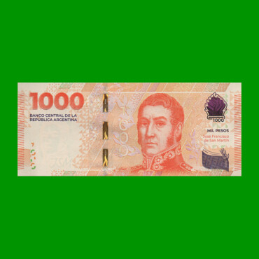 PESOS 3er DISEÑO $1.000,00, COL 6021a, SERIE N , AÑO 2020, ESTADO SIN CIRCULAR.-