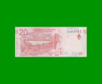 PESOS 3er DISEÑO $20,00, BOT 5006, AÑO 2020, ESTADO SIN CIRCULAR.- - Imagen 2