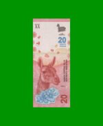 PESOS 3er DISEÑO $20,00, BOT 5006, AÑO 2020, ESTADO SIN CIRCULAR.-