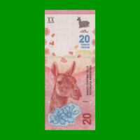PESOS 3er DISEÑO $20,00, BOT 5006, AÑO 2020, ESTADO SIN CIRCULAR.-
