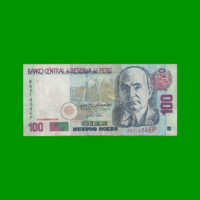 BILLETE DE PERU 100 NUEVOS SOLES, PICK 181 AÑO 2006, ESTADO MUY BUENO- .-