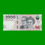 HEROÍNAS Y HÉROES DE LA PATRIA, $2.000 NUEVO DISEÑO, BOT 8002 AÑO 2023, SERIE F, SIN CIRCULAR.-