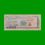 BONO DE TUCUMAN 500,00 AUSTRALES, EC 122, AÑO 1989, ESTADO BUENO+.-