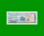 BONO DE TUCUMAN 500,00 AUSTRALES, EC 122, AÑO 1989, ESTADO EXCELENTE+.-