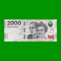 HEROÍNAS Y HÉROES DE LA PATRIA, $2.000 NUEVO DISEÑO, BOT NEW AÑO 2024, SERIE P, SIN CIRCULAR.-