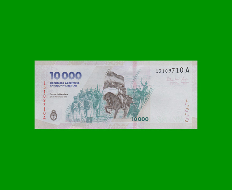 HEROÍNAS Y HÉROES DE LA PATRIA, $10.000 NUEVO DISEÑO, BOT 9000 AÑO 2024, SERIE A, SIN CIRCULAR.- - Imagen 2