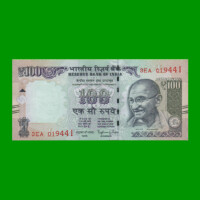 BILLETE DE INDIA 100 RUPIAS, PICK 105q, ESTADO SIN CIRCULAR.-