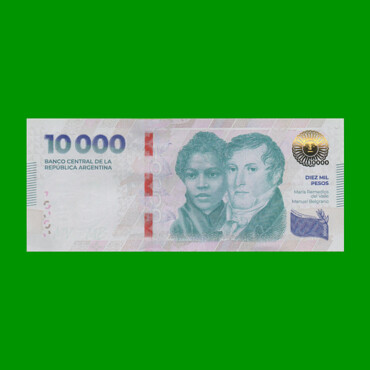 HEROÍNAS Y HÉROES DE LA PATRIA, $10.000 NUEVO DISEÑO, BOT 9000 AÑO 2024, SERIE A, SIN CIRCULAR.-