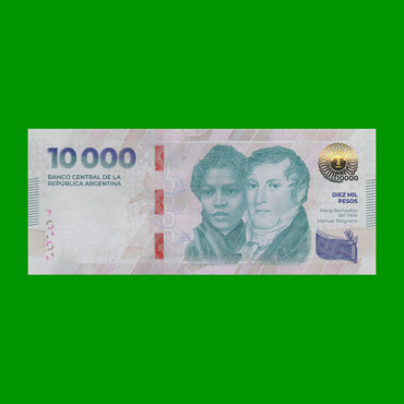 HEROÍNAS Y HÉROES DE LA PATRIA, $10.000 NUEVO DISEÑO, BOT NEW AÑO 2024, SERIE G, SIN CIRCULAR.-