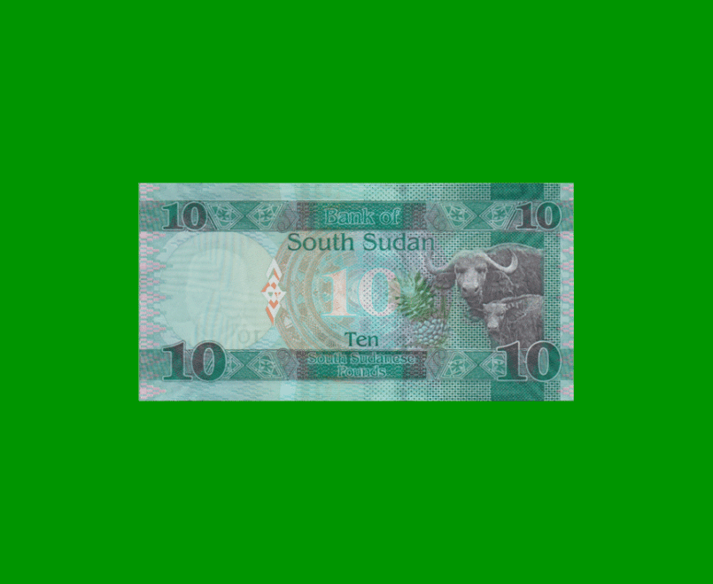 BILLETE DE SUDAN DEL SUR 10 LIBRAS, PICK 12a, AÑO 2015 ESTADO SIN CIRCULAR.- - Imagen 2