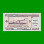 BILLETE DE CHILE 20.000 PESOS, DE FANTASIA, "BATALLA DE CORONEL 1914",  ESTADO SIN CIRCULAR.-